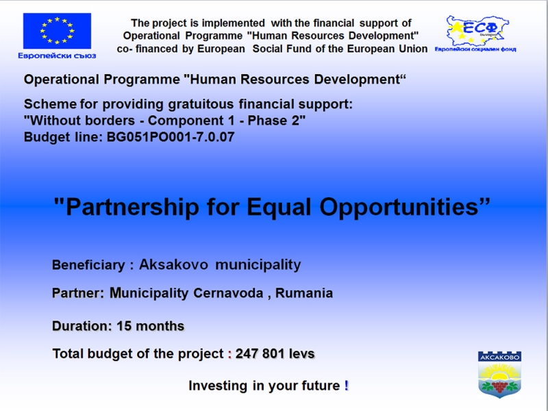 Partnership for Equal Opportunities